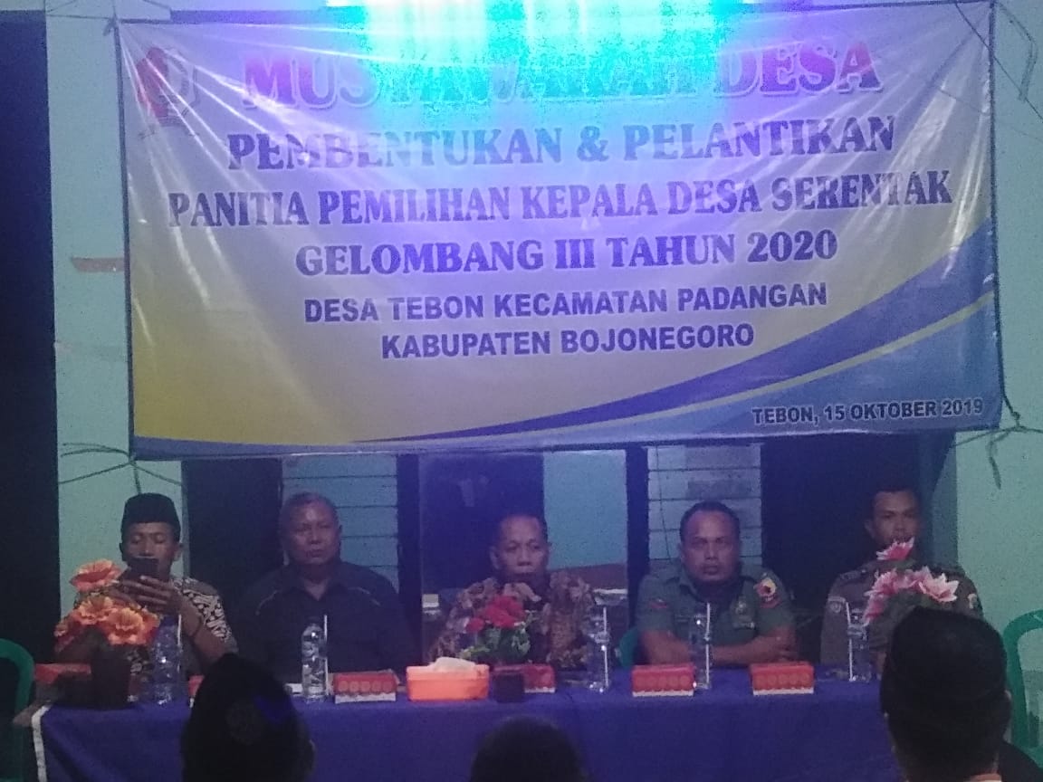 Musyawarah Pembentukan dan Pelantikan Panitia Pemilihan Kepala Desa