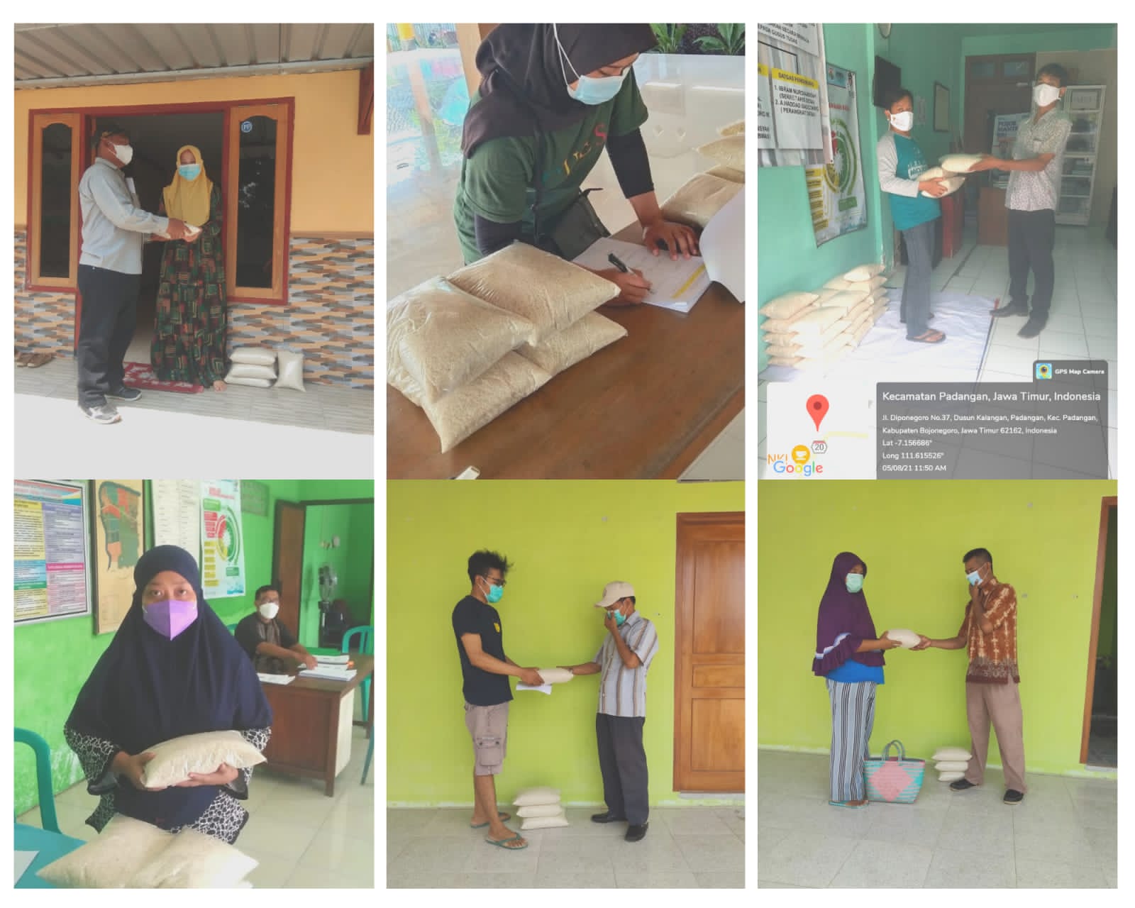 PELAKSANAAN PENYALURAN BANTUAN BERAS YANG TERPAPAR  COVID-19                            COVID-19