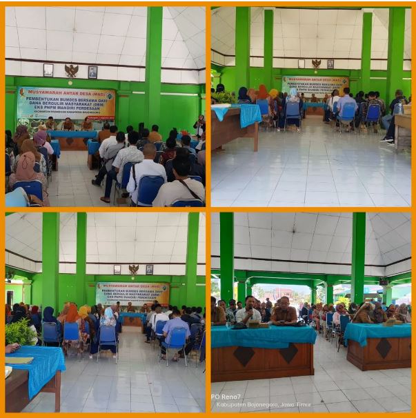 MUSYAWARAH ANTAR DESA ( MAD ) PEMBENTUKAN BUMDES BERSAMA DARI DANA BERGULIR MASYARAKAT  EKS PNPM