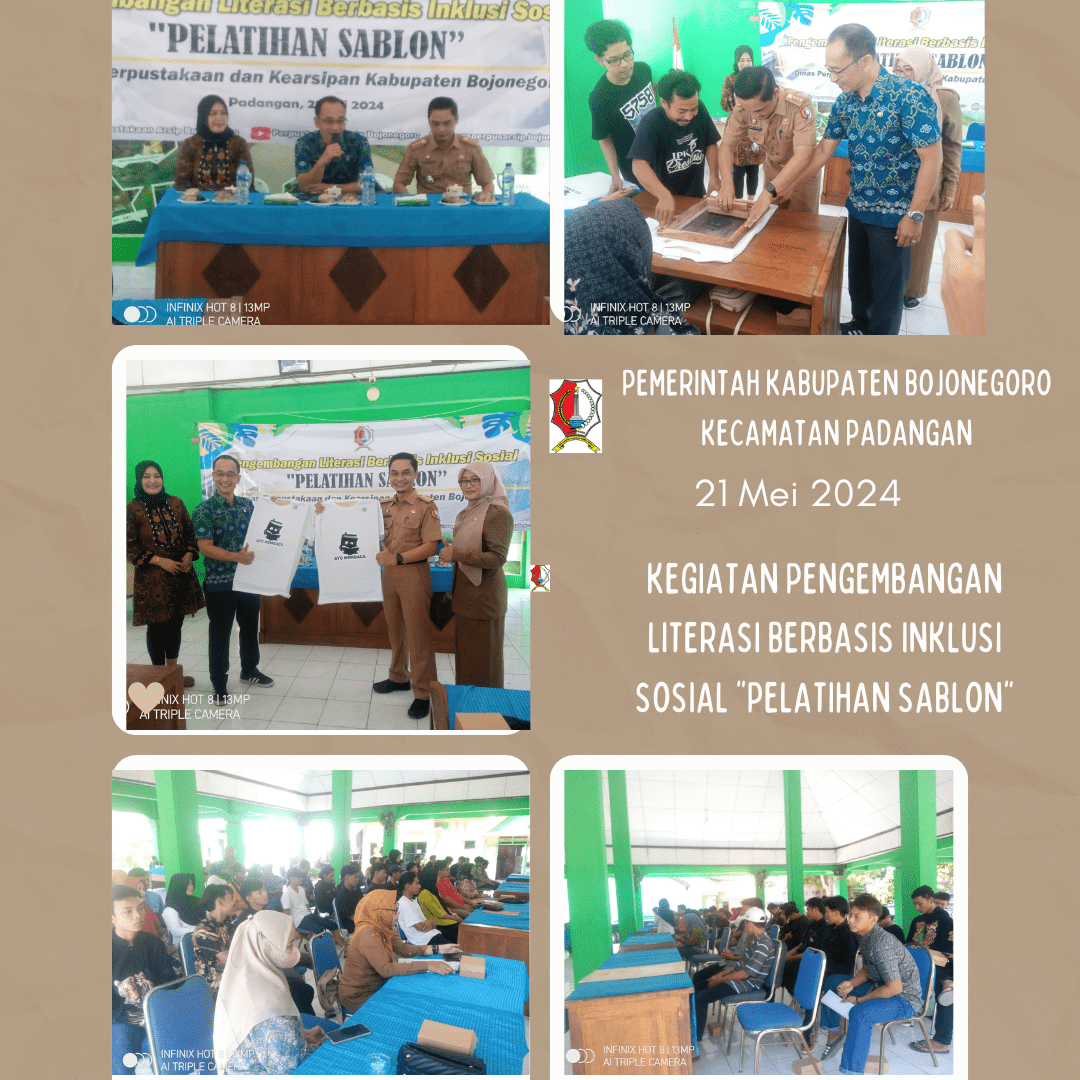 Kegiatan Pengembangan Literasi  Berbasis Inklusi Sosial " Pelatihan Sablon"