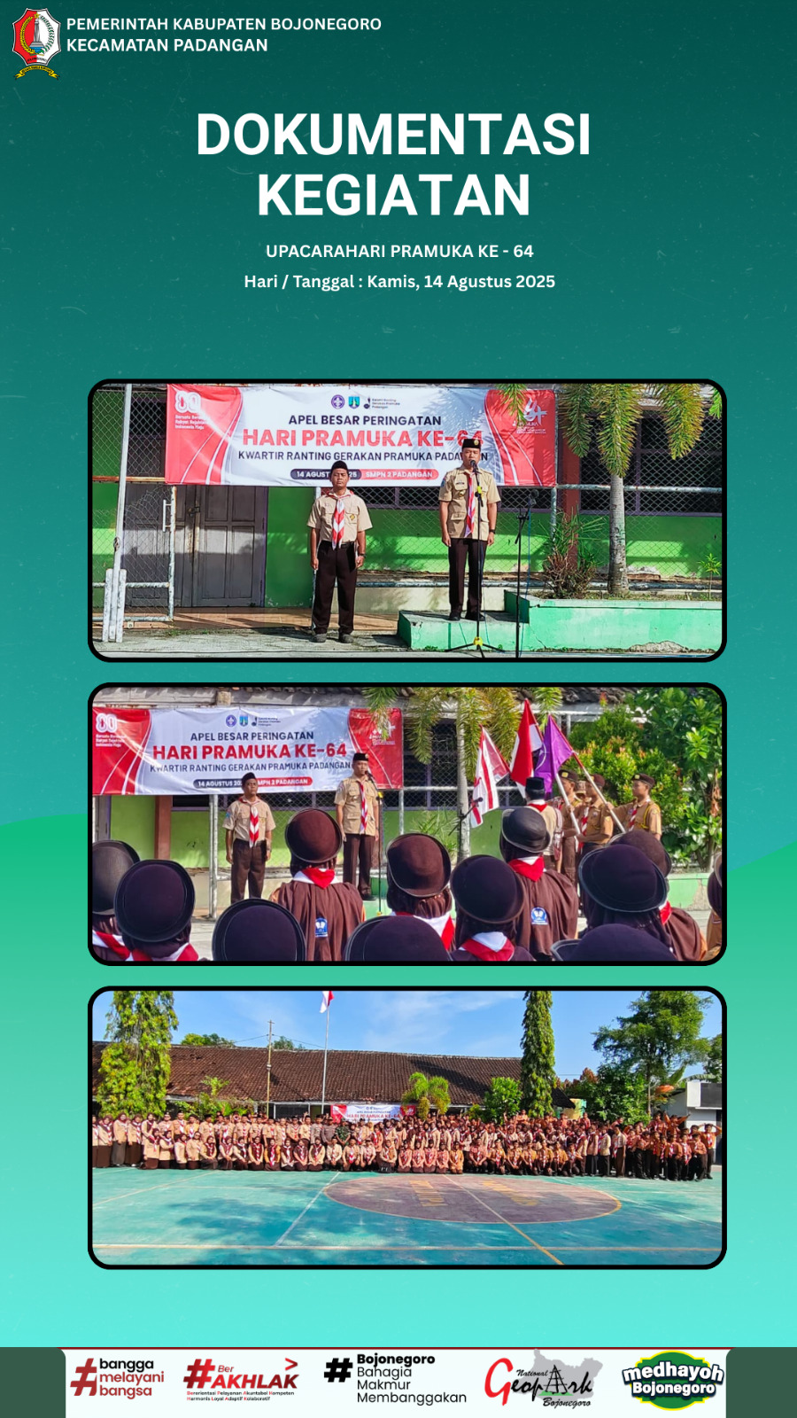 UPACARAHARI PRAMUKA KE - 64