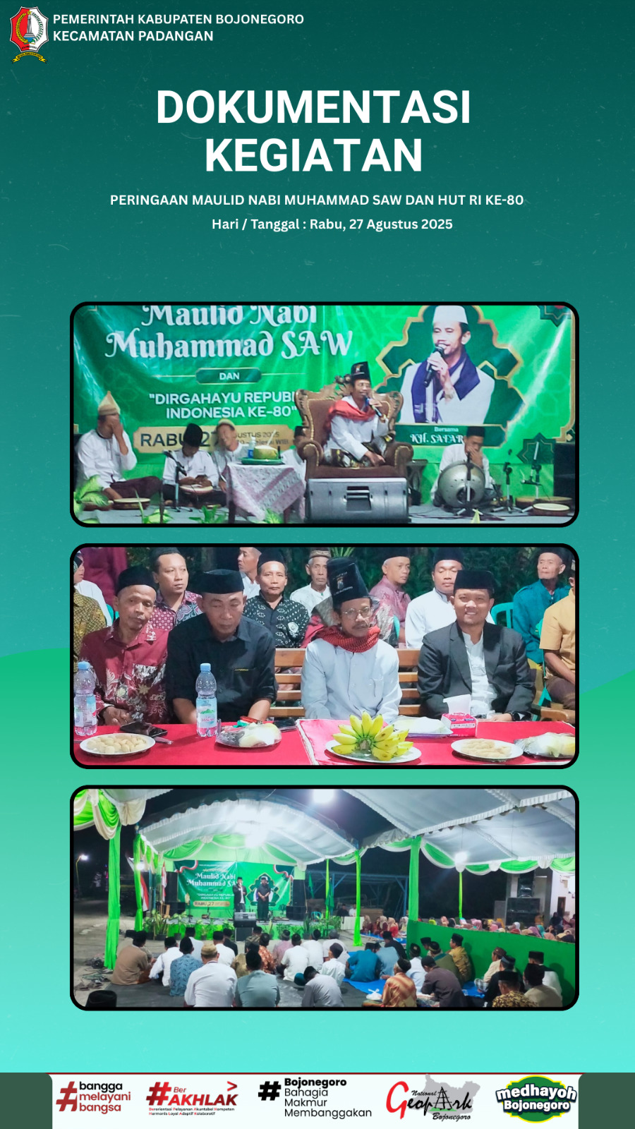 PERINGAAN MAULID NABI MUHAMMAD SAW DAN HUT RI KE-80
