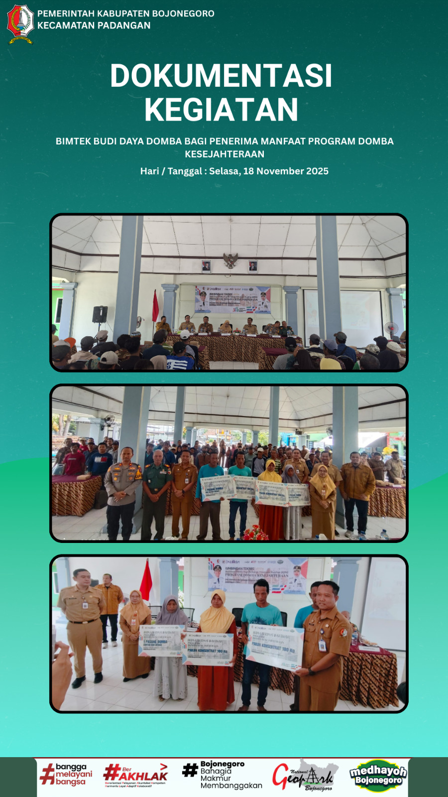 BIMTEK BUDI DAYA DOMBA BAGI PENERIMA MANFAAT PROGRAM DOMBA KESEJAHTERAAN