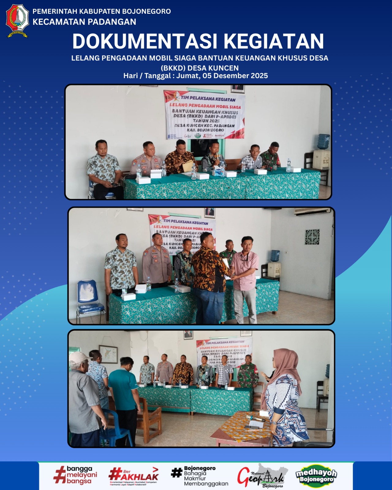 LELANG PENGADAAN MOBIL SIAGA BANTUAN KEUANGAN KHUSUS DESA (BKKD) DESA KUNCEN