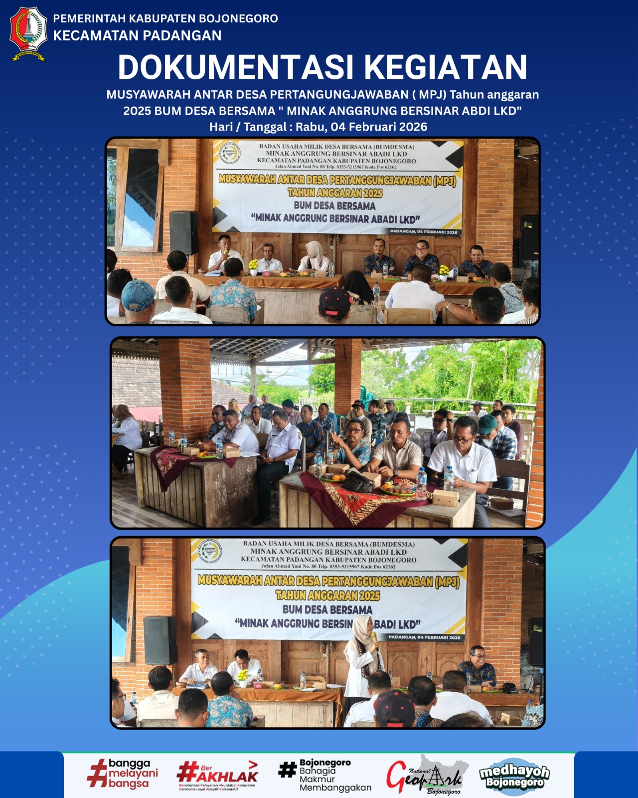 MUSYAWARAH ANTAR DESA PERTANGUNGJAWABAN ( MPJ) Tahun anggaran 2025