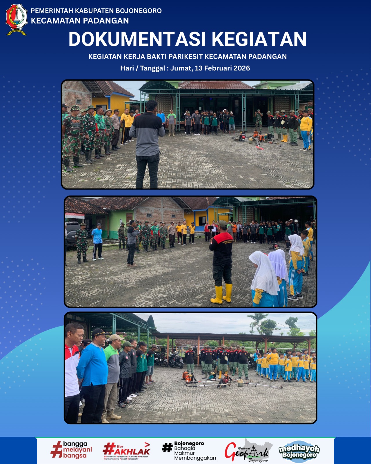 KEGIATAN KERJA BAKTI PARIKESIT KECAMATAN PADANGAN