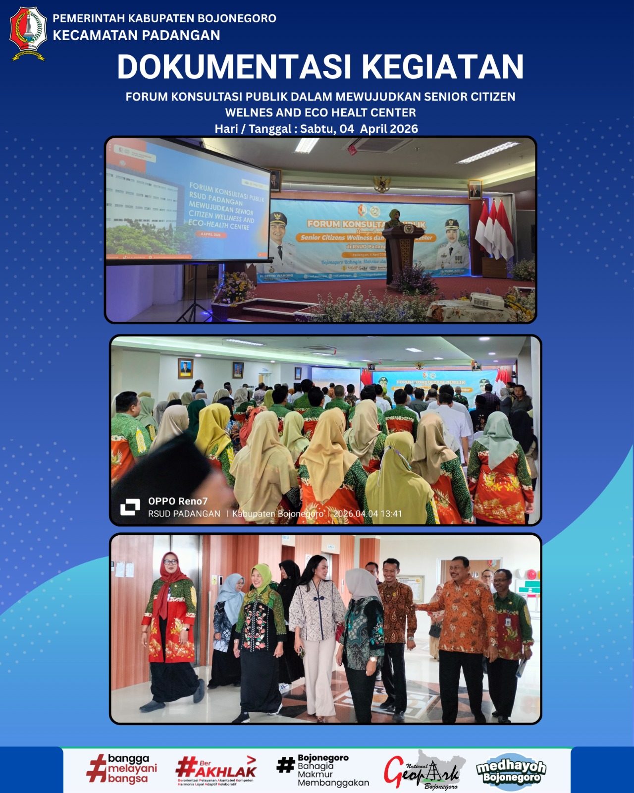 FORUM KONSULTASI PUBLIK DALAM MEWUJUDKAN SENIOR CITIZEN WELNES AND ECO HEALT CENTER
