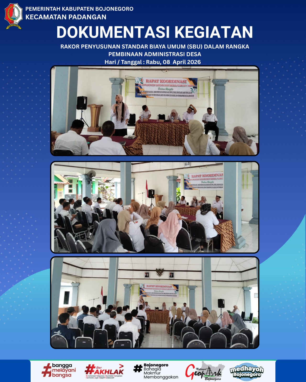 RAKOR PENYUSUNAN STANDAR BIAYA UMUM (SBU) DALAM RANGKA PEMBINAAN ADMINISTRASI DESA