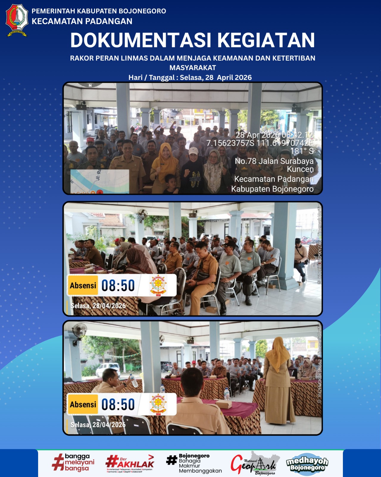 RAKOR PERAN LINMAS DALAM MENJAGA KEAMANAN DAN KETERTIBAN MASYARAKAT