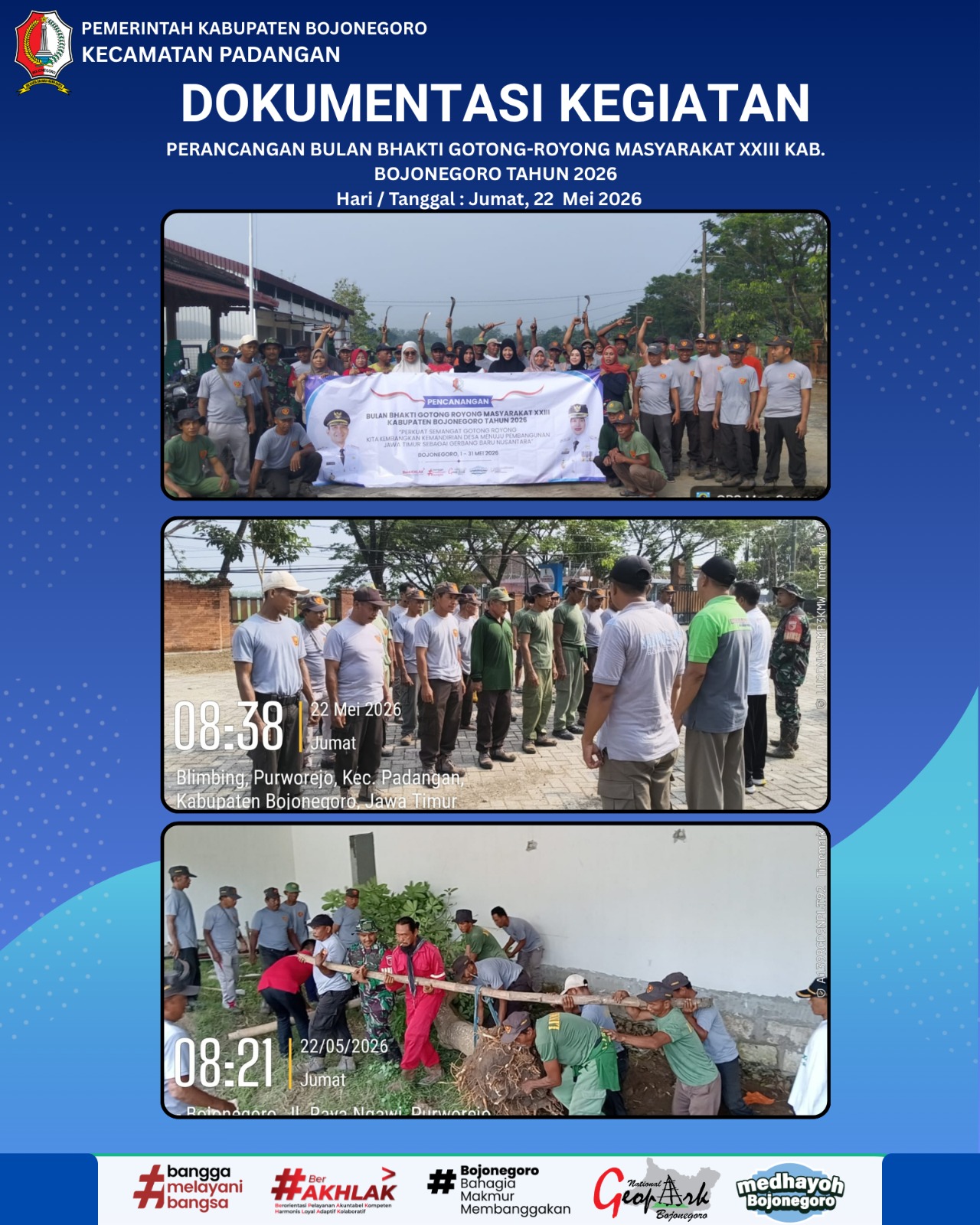 PERANCANGAN BULAN BHAKTI GOTONG-ROYONG MASYARAKAT XXIII KAB. BOJONEGORO TAHUN 2026