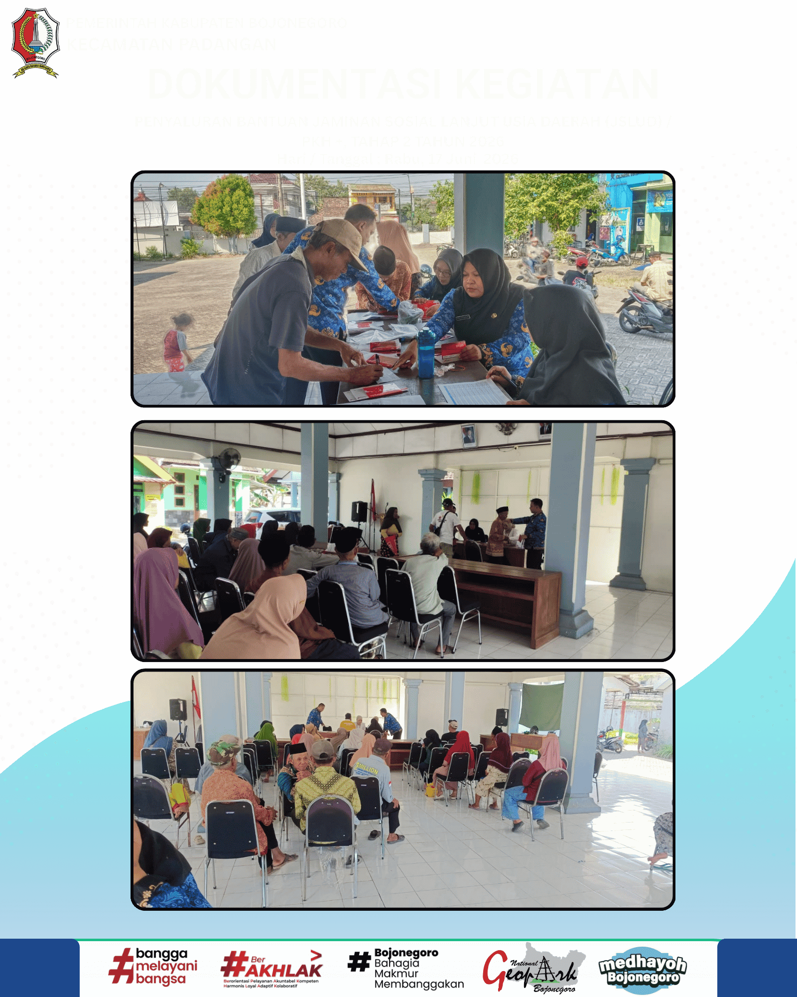 PENYALURAN BANTUAN JAMINAN SOSIAL LANJUT USIA DAERAH (JSLUD) / PKH +, TAHAP 2 TAHUN 2026