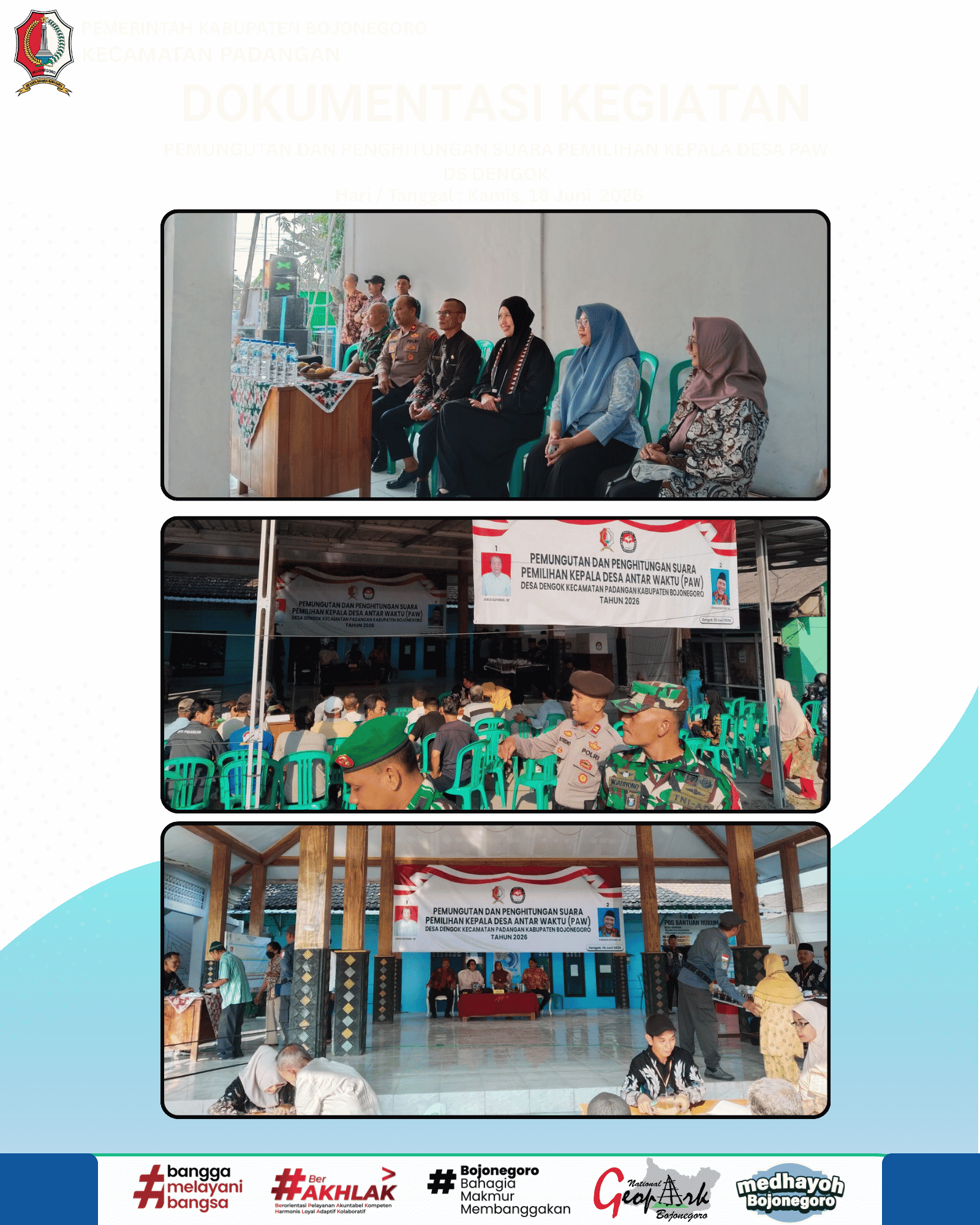 PEMUNGUTAN DAN PENGHITUNGAN SUARA PEMILIHAN KEPALA DESA PAW DS DENGOK