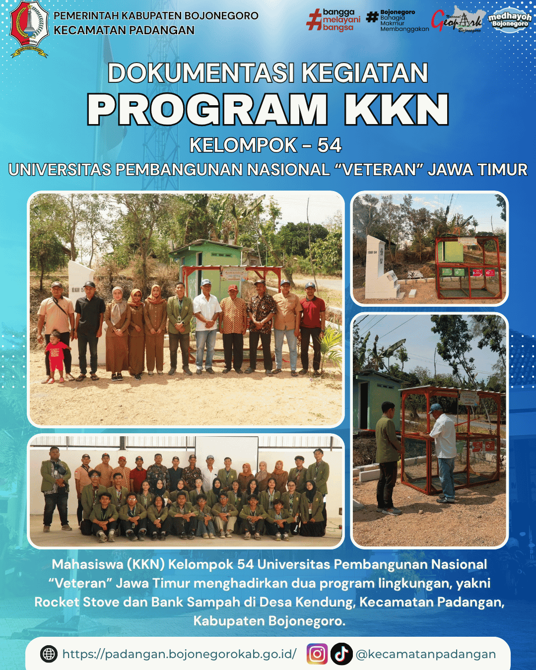 PROGRAM  LINGKUNGAN MAHASISWA KKN KELOMPOK 54 UPN “VETERAN” JAWA TIMUR DI DESA KENDUNG