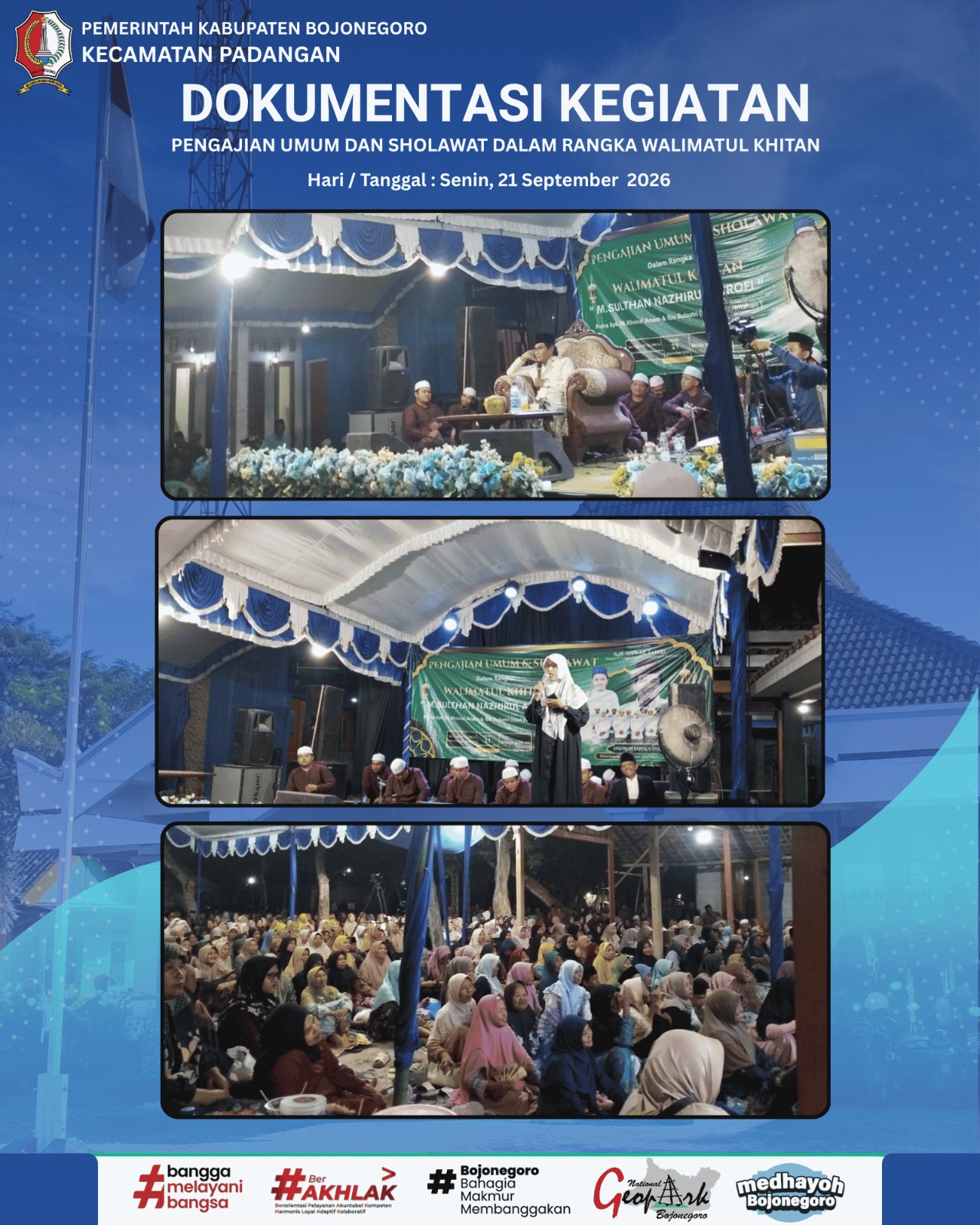PENGAJIAN UMUM DAN SHOLAWAT DALAM RANGKA WALIMATUL KHITAN