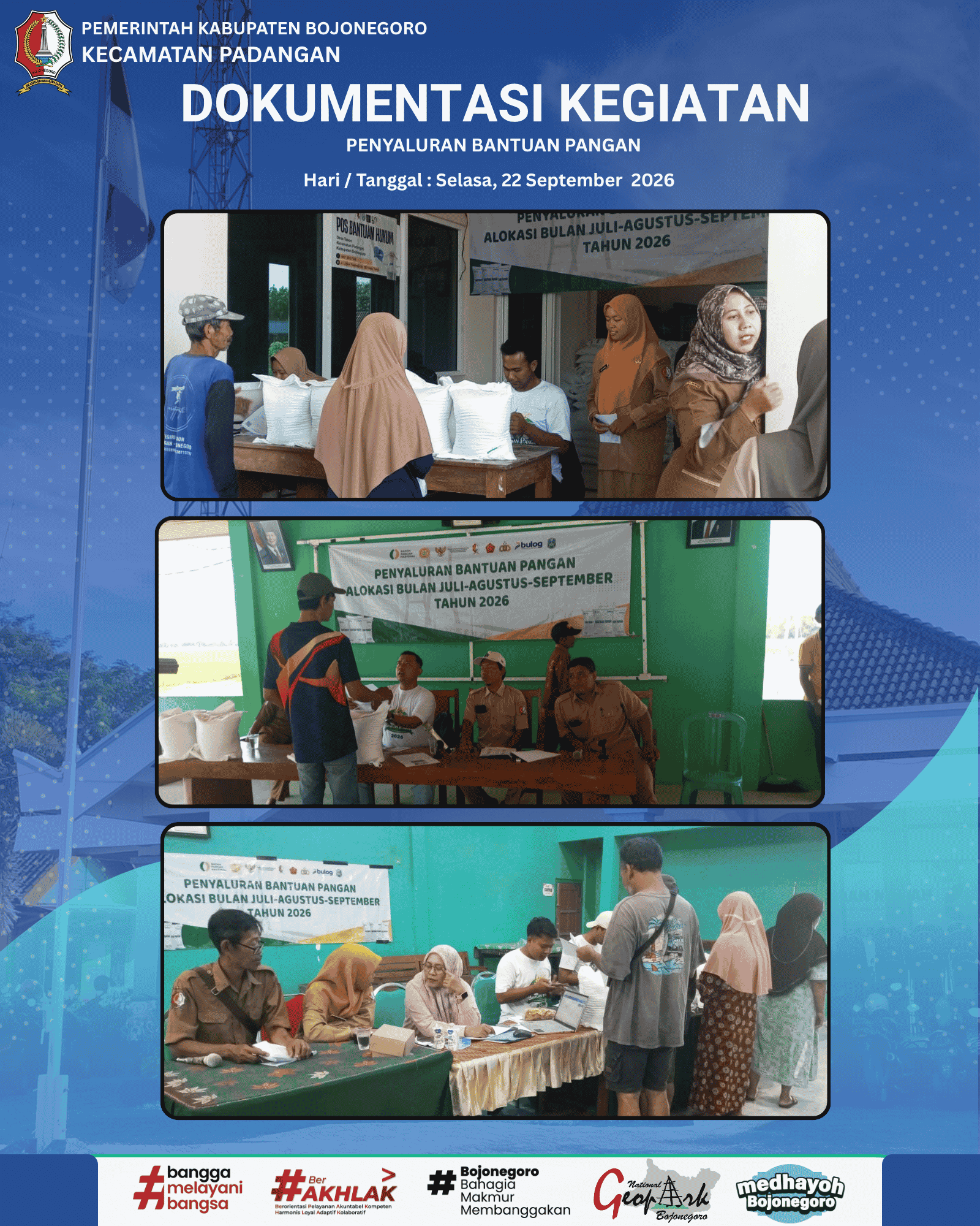 PENYALURAN BANTUAN PANGAN